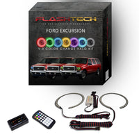 Ford Excursion V.3 Fusion Color Change LED Halo Headlight Kit 2000-2004