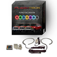 Ford Excursion V.3 Fusion Color Change LED Halo Headlight Kit 2000-2004