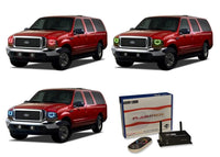 Ford Excursion V.3 Fusion Color Change LED Halo Headlight Kit 2000-2004