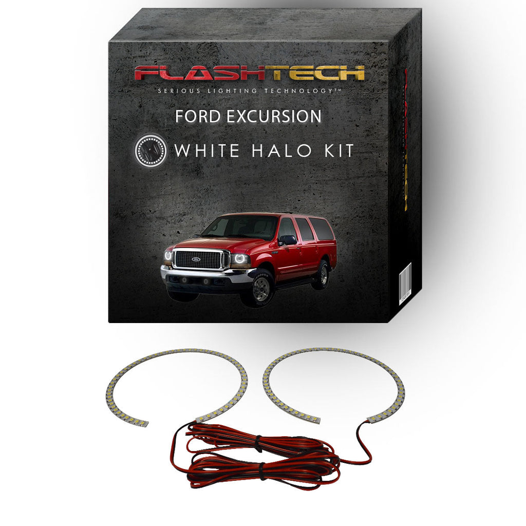 Ford Excursion White LED Halo Headlight Kit 2000-2004