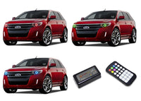Ford Edge V.3 Fusion Color Change LED Halo Headlight Kit 2011-2014