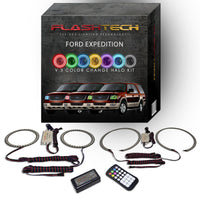Ford Expedition V.3 Fusion Color Change LED Halo Headlight Kit 2003-2006