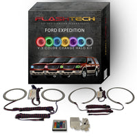 Ford Expedition V.3 Fusion Color Change LED Halo Headlight Kit 2003-2006