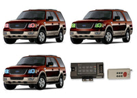 Ford Expedition V.3 Fusion Color Change LED Halo Headlight Kit 2003-2006