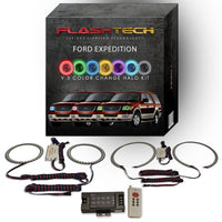 Ford Expedition V.3 Fusion Color Change LED Halo Headlight Kit 2003-2006