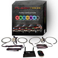 Ford Expedition V.3 Fusion Color Change LED Halo Headlight Kit 2003-2006
