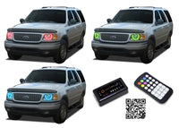 Ford Expedition V.3 Fusion Color Change LED Halo Headlight Kit 1997-2002