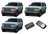 Ford Expedition V.3 Fusion Color Change LED Halo Headlight Kit 1997-2002