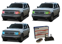Ford Expedition V.3 Fusion Color Change LED Halo Headlight Kit 1997-2002