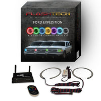 Ford Expedition V.3 Fusion Color Change LED Halo Headlight Kit 1997-2002