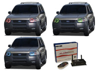 Ford Escape V.3 Fusion Color Change LED Halo Headlight Kit 2001-2004