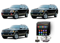 Ford Explorer V.3 Fusion Color Change LED Halo Fog Light Kit 2002-2005