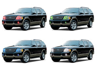 Ford Explorer V.3 Fusion Color Change Headlight & LED Halo Fog Light Kit 2002-2005