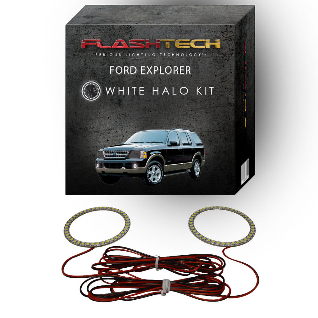 Ford Explorer White LED Halo Fog Light Kit 2002-2005