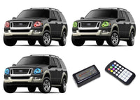 Ford Explorer V.3 Fusion Color Change LED Halo Headlight Kit 2006-2010