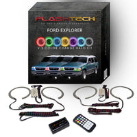Ford Explorer V.3 Fusion Color Change LED Halo Headlight Kit 1995-2001