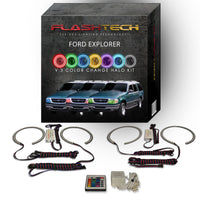 Ford Explorer V.3 Fusion Color Change LED Halo Headlight Kit 1995-2001