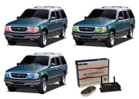 Ford Explorer V.3 Fusion Color Change LED Halo Headlight Kit 1995-2001