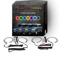Ford Explorer V.3 Fusion Color Change LED Halo Headlight Kit 1995-2001