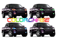 Ford F150 ColorChase Headlight & LED Halo Fog Light Kit 2004-2008