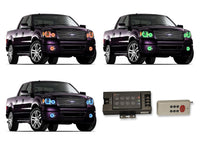 Ford F150 V.3 Fusion Color Change Headlight & LED Halo Fog Light Kit 2004-2008