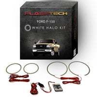 Ford F150 White LED Halo Headlight Kit 2004-2008