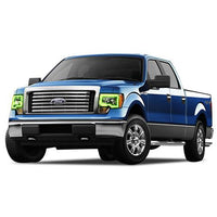 Ford F150 V.3 Fusion Color Change Headlight & LED Halo Fog Light Kit 2009-2015