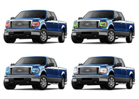 Ford F150 V.3 Fusion Color Change Headlight & LED Halo Fog Light Kit 2009-2015