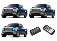 Ford F150 V.3 Fusion Color Change Headlight & LED Halo Fog Light Kit 2009-2015