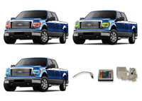 Ford F150 V.3 Fusion Color Change Headlight & LED Halo Fog Light Kit 2009-2015