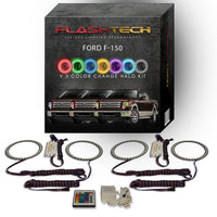 Ford F150 Projector V.3 Fusion Color Change Headlight & LED Halo Fog Light Kit 2013-2014