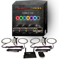 Ford F150 Projector V.3 Fusion Color Change Headlight & LED Halo Fog Light Kit 2013-2014