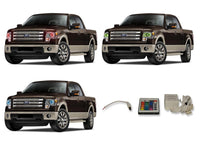 Ford F150 Projector V.3 Fusion Color Change LED Halo Headlight Kit 2013-2014