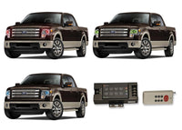 Ford F150 Projector V.3 Fusion Color Change LED Halo Headlight Kit 2013-2014