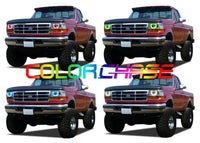 Ford F-150 ColorChase LED Halo Headlight Kit 1992-1996