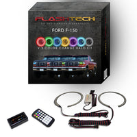 Ford F-150 V.3 Fusion Color Change LED Halo Headlight Kit 1992-1996