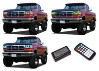 Ford F-150 V.3 Fusion Color Change LED Halo Headlight Kit 1992-1996