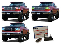 Ford F-150 V.3 Fusion Color Change LED Halo Headlight Kit 1992-1996