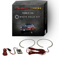 Ford F-150 White LED Halo Headlight Kit 1992-1996