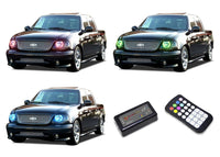 Ford F-150 V.3 Fusion Color Change LED Halo Headlight Kit 1997-2003