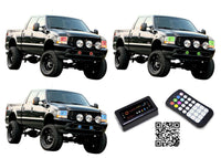 Ford F250 / Ford F350 V.3 Fusion Color Change Headlight & LED Halo Fog Light Kit 2001-2004