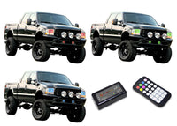 Ford F250 / Ford F350 V.3 Fusion Color Change Headlight & LED Halo Fog Light Kit 2001-2004