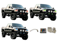 Ford F250 / Ford F350 V.3 Fusion Color Change Headlight & LED Halo Fog Light Kit 2001-2004