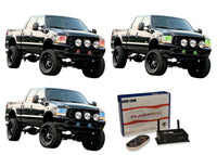 Ford F250 / Ford F350 V.3 Fusion Color Change Headlight & LED Halo Fog Light Kit 2001-2004
