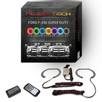 Ford 250 / Ford F350 V.3 Fusion Color Change LED Halo Fog Light Kit 2011-2015
