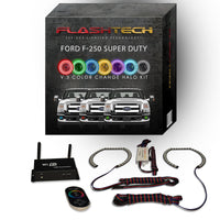 Ford 250 / Ford F350 V.3 Fusion Color Change LED Halo Fog Light Kit 2011-2015
