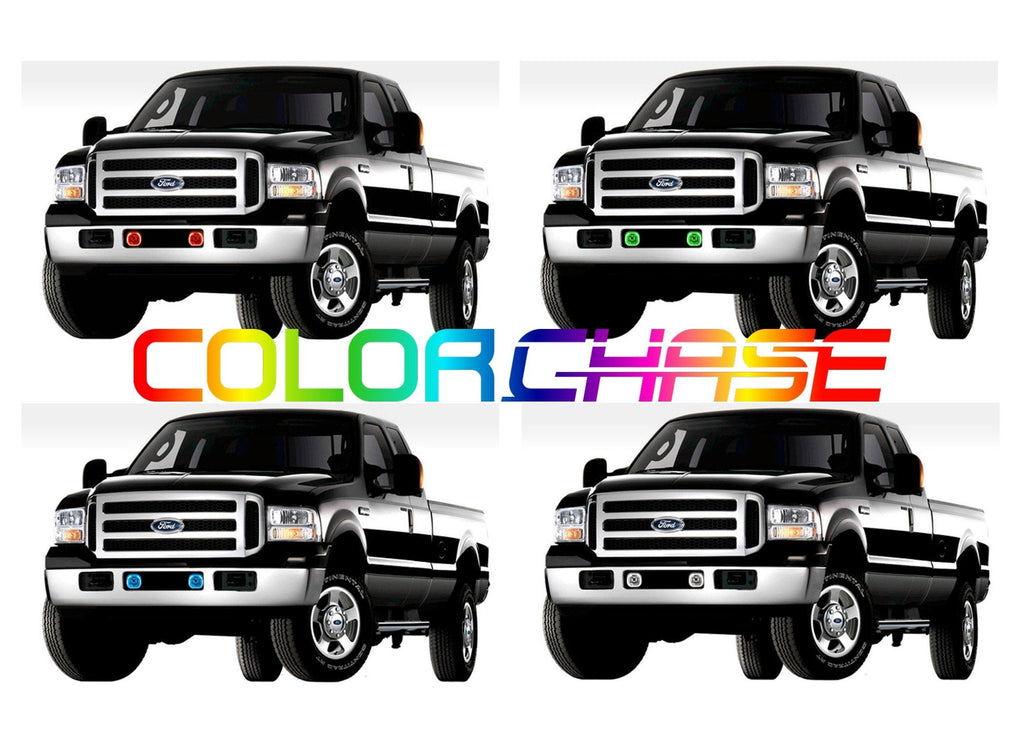 Ford F250 / Ford F350 ColorChase Halo Fog Light kit 2005-2007