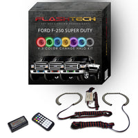 Ford F250 / Ford F350 V.3 Fusion Color Change Halo Fog Light kit 2005-2007
