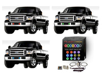 Ford F250 / Ford F350 V.3 Fusion Color Change Halo Fog Light kit 2005-2007