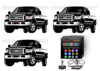 Ford F250 / Ford F350 V.3 Fusion Color Change Halo Fog Light kit 2005-2007